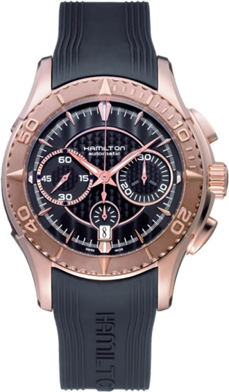 Orologio Hamilton Uomo Jazzmaster Seaview in Acciaio placcato oro rosa H37646331 - H37646331